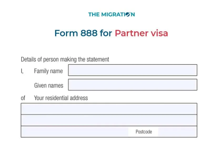 Form 888 Partner Visa | How to Fill It Out?