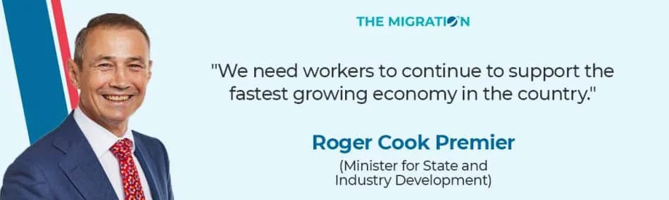 allocation of 10,000 migration places in western Australia