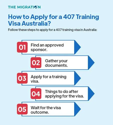 apply for a 407 training visa